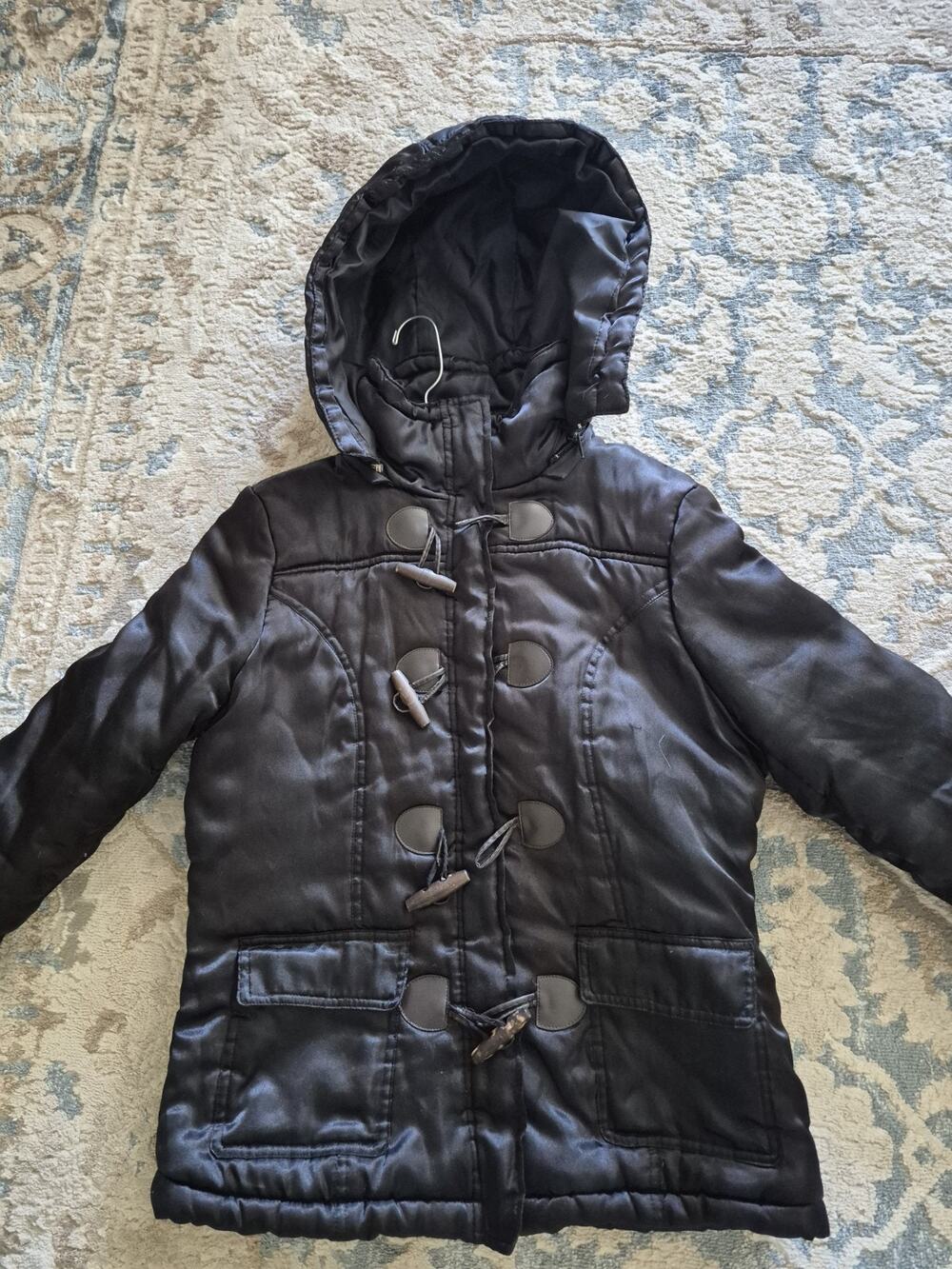 us polo assn puffer jacket Women Size M Removable Hood Full Zip